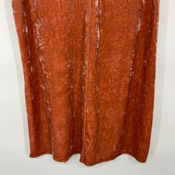 Madewell Dress Pink Crushed Velvet Mock Neck Short Sleeve Mini - Picture 12 of 12